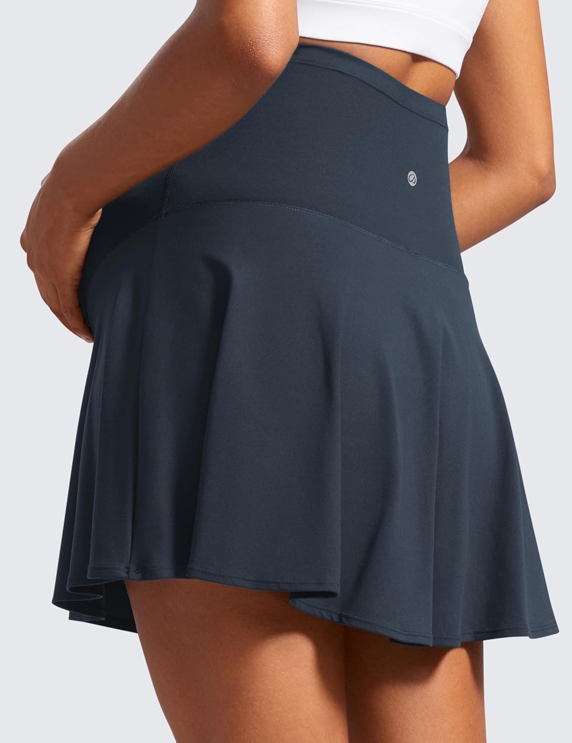 image:imageCRZ YOGA Butterluxe Maternity Flowy Tennis Skirts High Waisted A Line Golf Athletic Casual Womens Pregnancy with PocketsTrue Navy