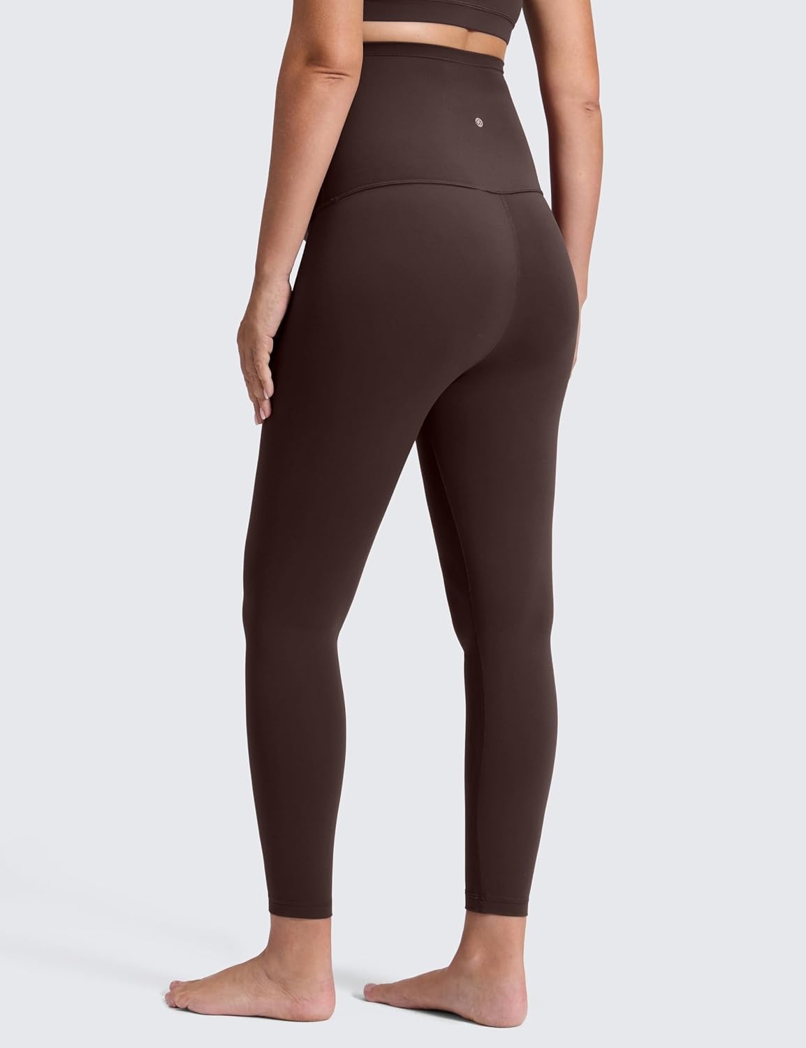 image:imageCRZ YOGA Butterluxe Maternity Leggings 25 Over The Belly Buttery Soft Workout Activewear Yoga Womens Pregnancy PantsHot Fudge Brown