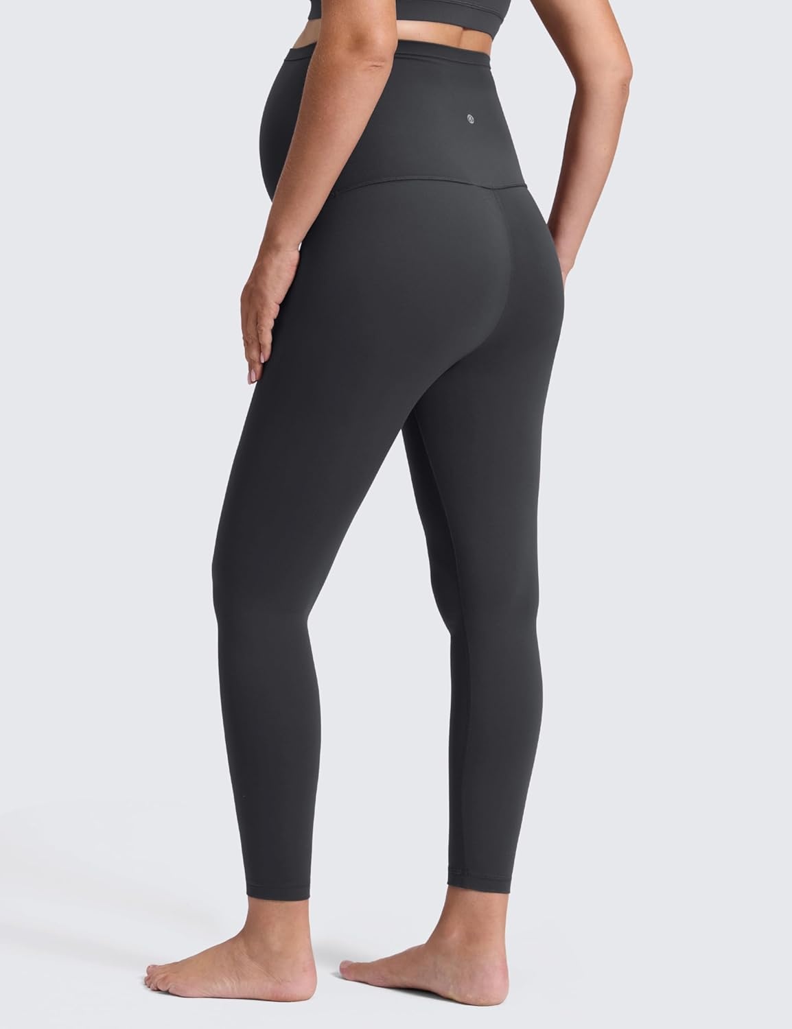 image:imageCRZ YOGA Butterluxe Maternity Leggings 25 Over The Belly Buttery Soft Workout Activewear Yoga Womens Pregnancy PantsMysterious Grey