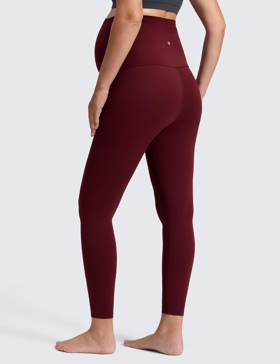 image:imageCRZ YOGA Butterluxe Maternity Leggings 25 Over The Belly Buttery Soft Workout Activewear Yoga Womens Pregnancy PantsRed Merlot