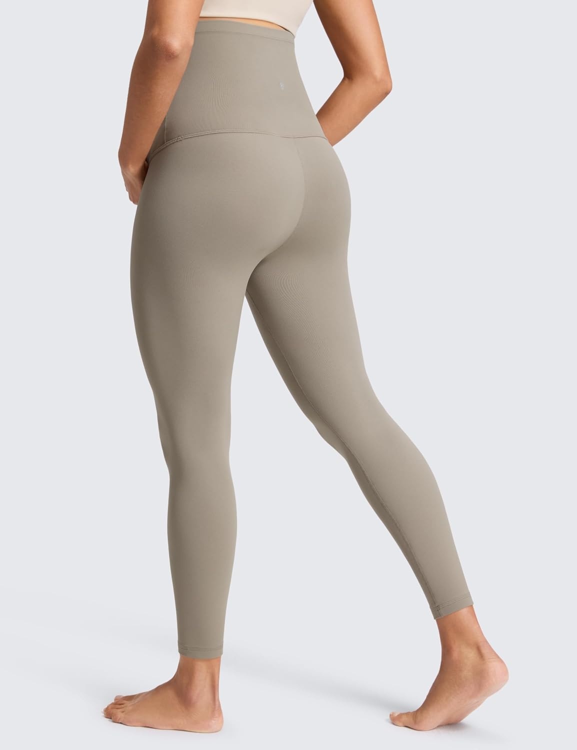 image:imageCRZ YOGA Butterluxe Maternity Leggings 25 Over The Belly Buttery Soft Workout Activewear Yoga Womens Pregnancy PantsWarm Ash Grey