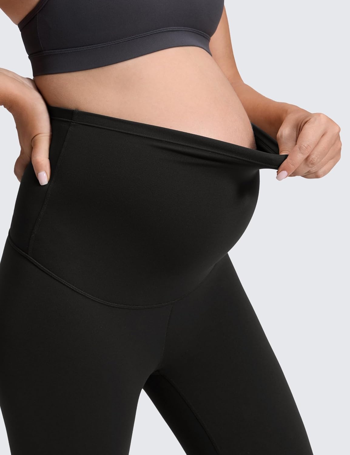 image:imageCRZ YOGA Butterluxe Maternity Leggings 28 Over The Belly Workout Activewear Yoga Womens Pregnancy Pants Buttery SoftBlack
