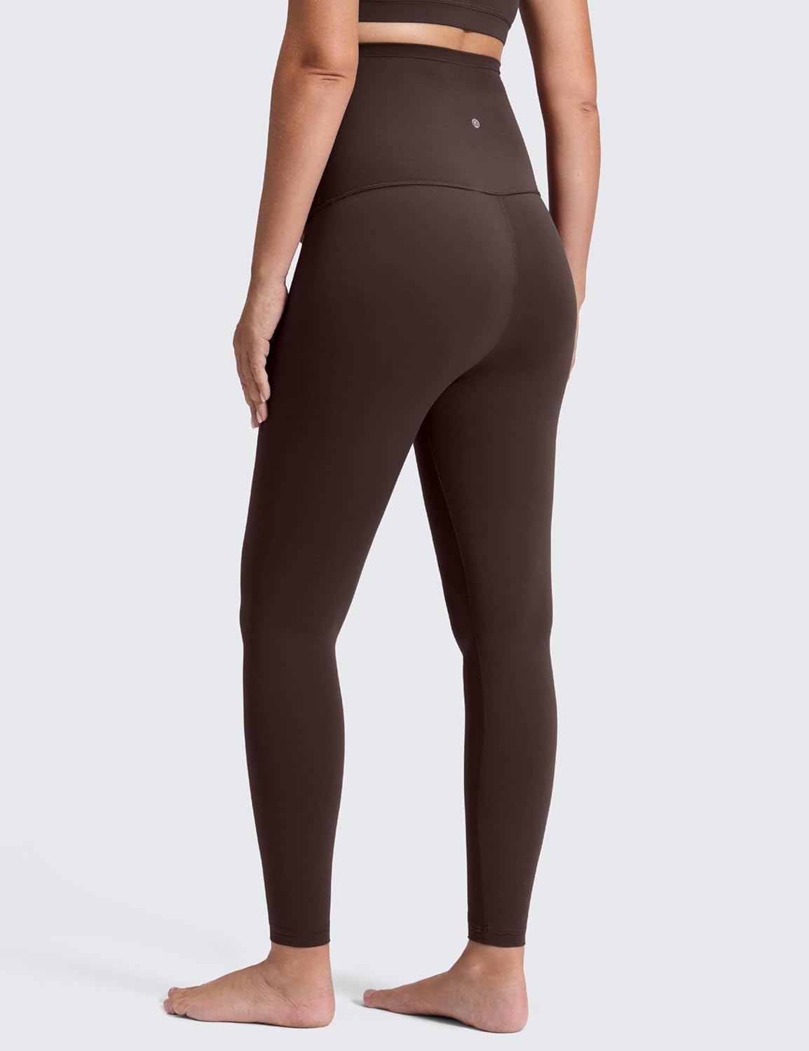 image:imageCRZ YOGA Butterluxe Maternity Leggings 28 Over The Belly Workout Activewear Yoga Womens Pregnancy Pants Buttery SoftHot Fudge Brown