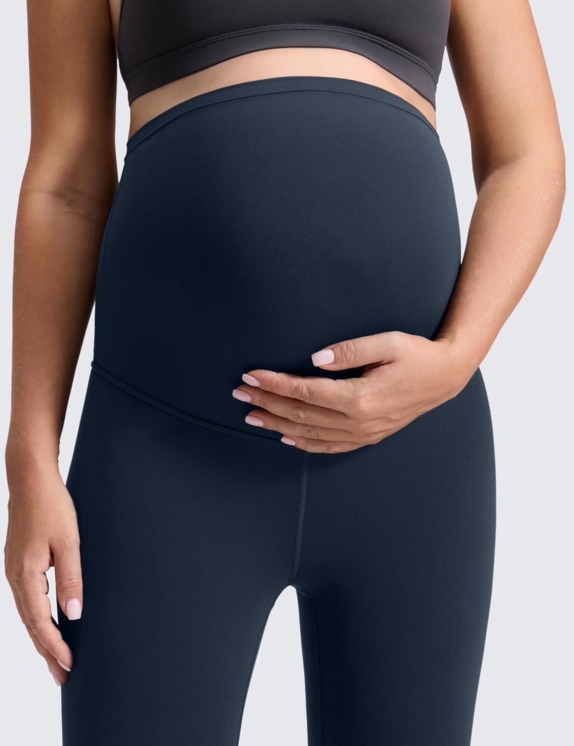 image:imageCRZ YOGA Butterluxe Maternity Leggings 28 Over The Belly Workout Activewear Yoga Womens Pregnancy Pants Buttery SoftTrue Navy