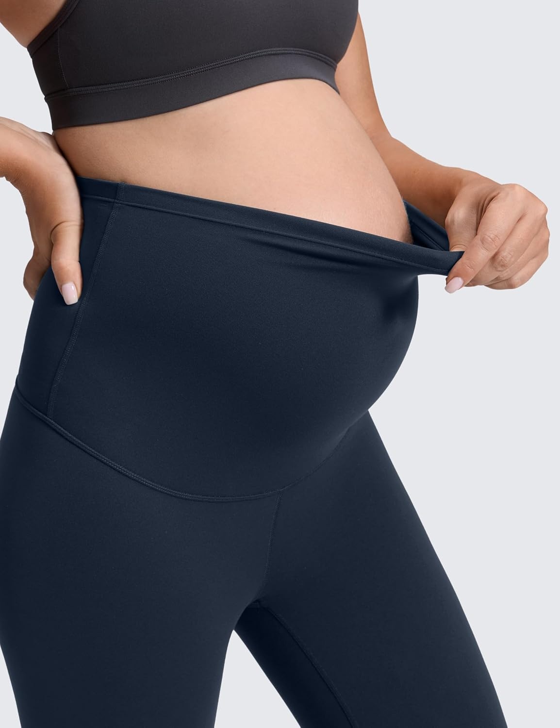 image:imageCRZ YOGA Butterluxe Maternity Leggings 28 Over The Belly Workout Activewear Yoga Womens Pregnancy Pants Buttery SoftTrue Navy