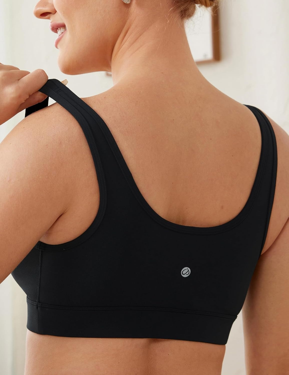 image:imageCRZ YOGA Butterluxe Maternity V Neck Nursing Bras Wireless Sleep Breastfeeding Lounge Womens Pregnancy Bralette ComfyBlack