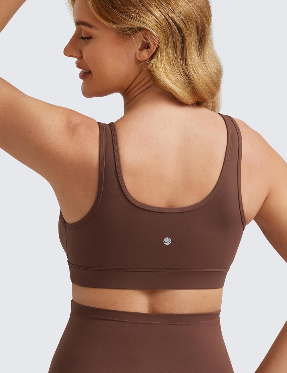 image:imageCRZ YOGA Butterluxe Maternity V Neck Nursing Bras Wireless Sleep Breastfeeding Lounge Womens Pregnancy Bralette ComfyCoffee Brown