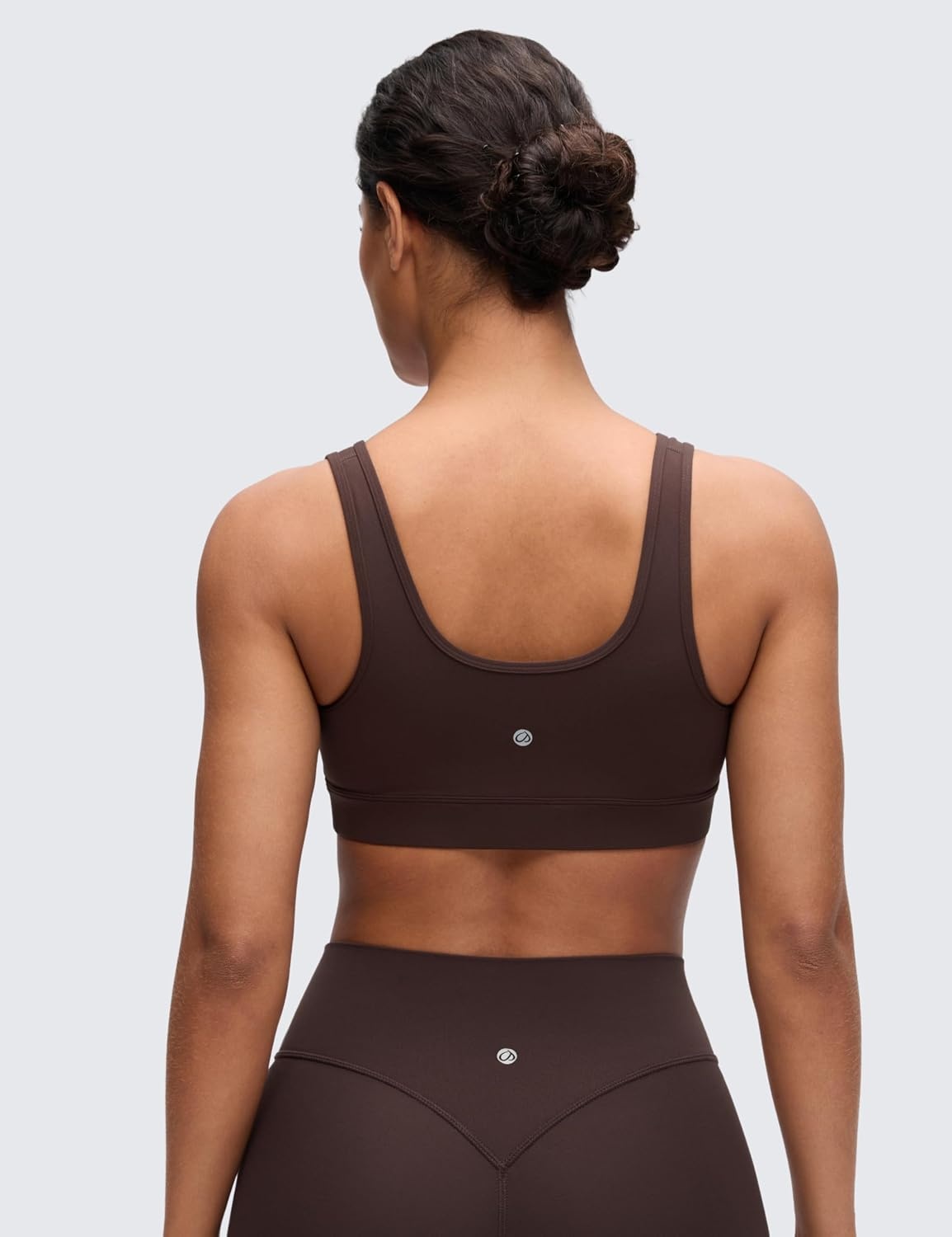 image:imageCRZ YOGA Butterluxe Maternity V Neck Nursing Bras Wireless Sleep Breastfeeding Lounge Womens Pregnancy Bralette ComfyHot Fudge Brown