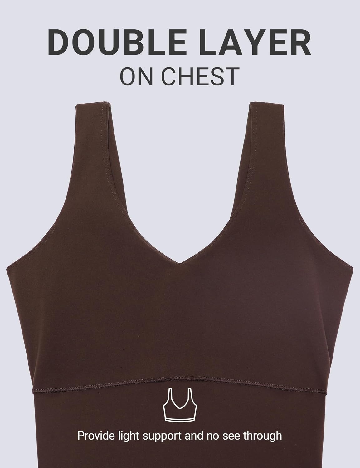 image:imageCRZ YOGA Butterluxe Maternity V Neck Workout Romper Casual Sleeveless Shorts Jumpsuit Pregnancy Womens One Piece BodysuitHot Fudge Brown