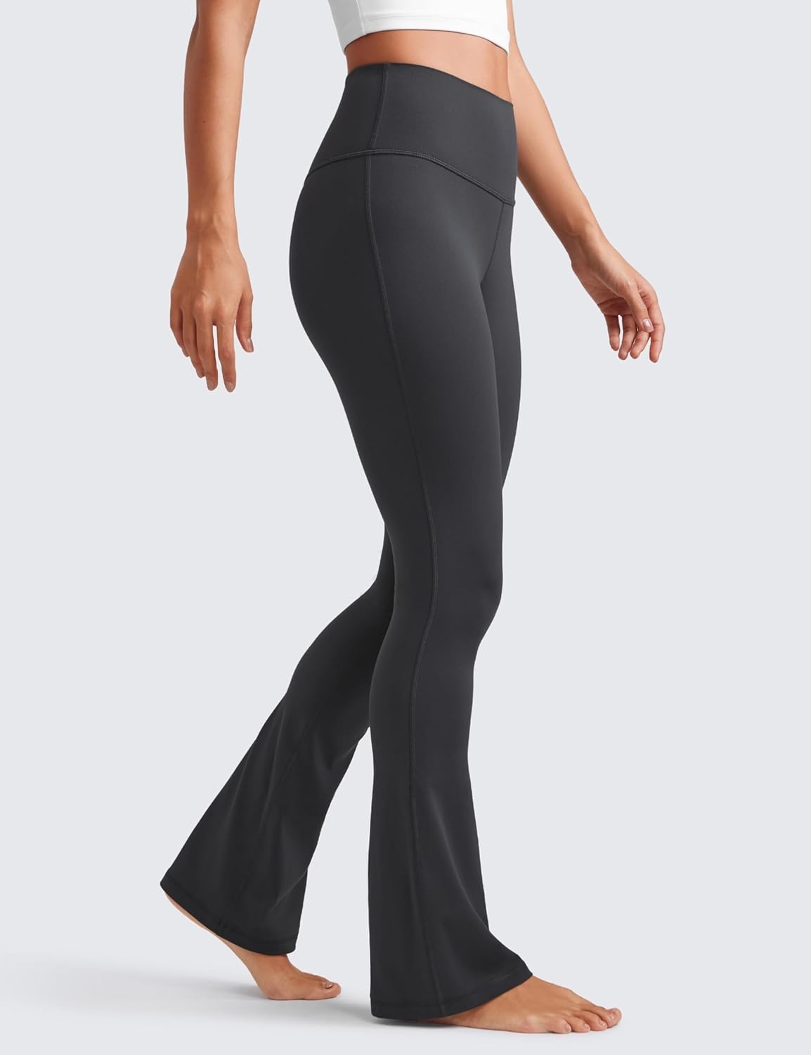 image:imageCRZ YOGA Butterluxe Mini Flared Leggings 3031533 High Waist Bootcut Casual Lounge Women Yoga Pants with PocketMysterious Grey