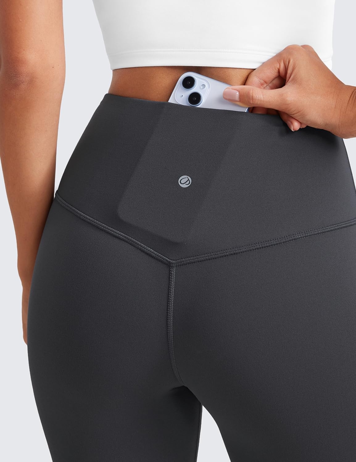 image:imageCRZ YOGA Butterluxe Mini Flared Leggings 3031533 High Waist Bootcut Casual Lounge Women Yoga Pants with PocketMysterious Grey