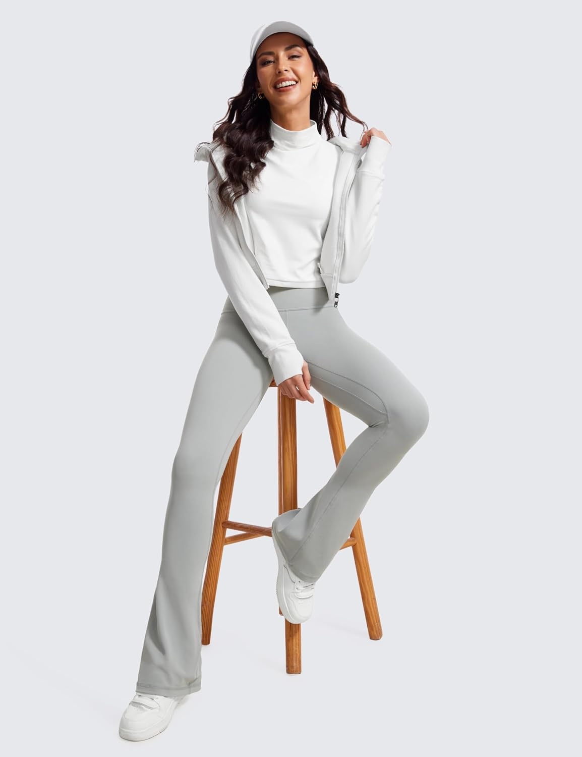 image:imageCRZ YOGA Butterluxe Mini Flared Leggings 3031533 High Waist Bootcut Casual Lounge Women Yoga Pants with PocketSterling