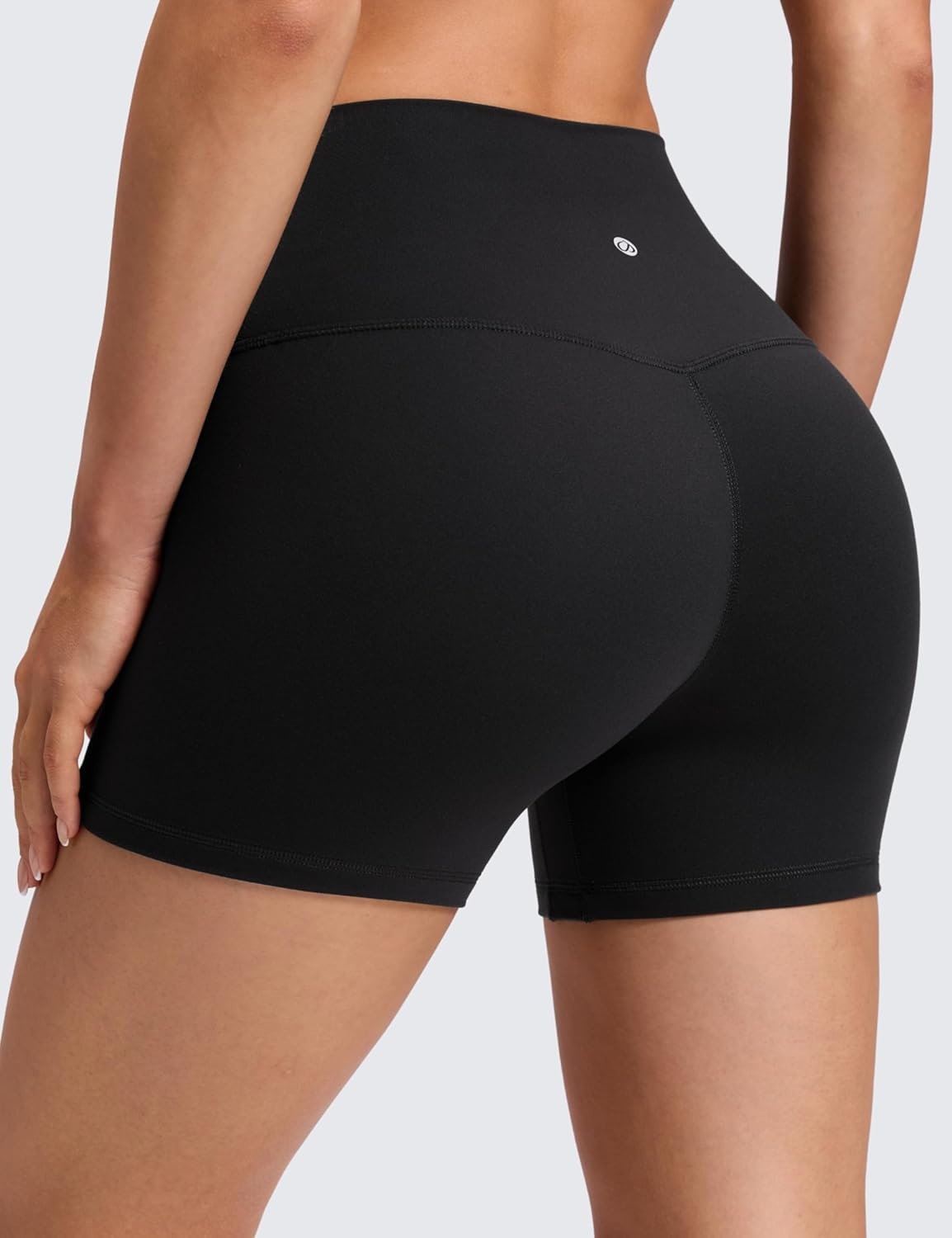 image:imageCRZ YOGA Butterluxe No Front Seam Biker Shorts 4 High Waisted Lounge Pilates Workout Athletic Womens Buttery SoftBlack