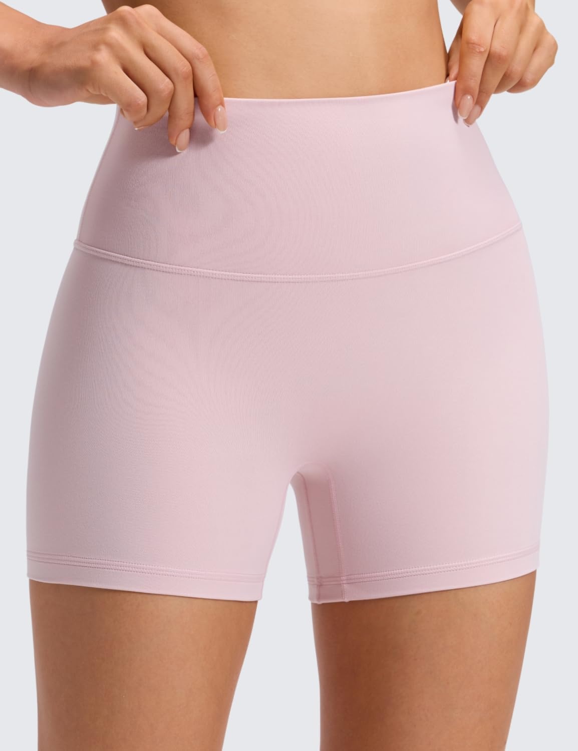 image:imageCRZ YOGA Butterluxe No Front Seam Biker Shorts 4 High Waisted Lounge Pilates Workout Athletic Womens Buttery SoftPink Haze