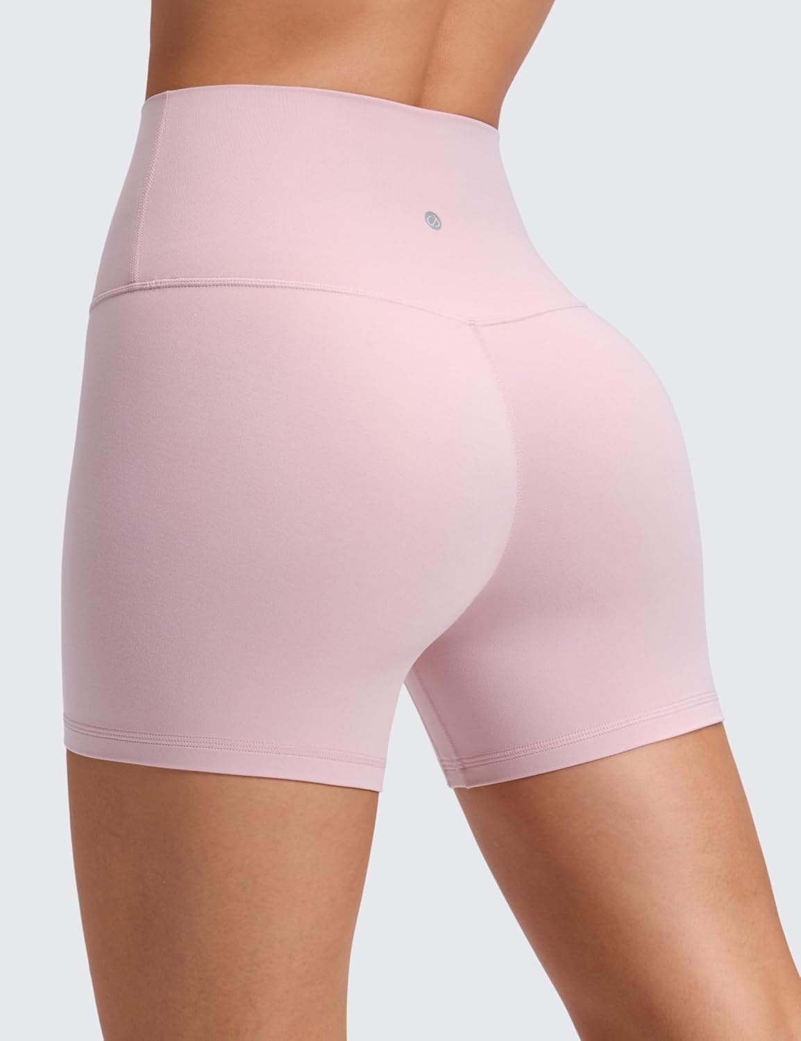 image:imageCRZ YOGA Butterluxe No Front Seam Biker Shorts 4 High Waisted Lounge Pilates Workout Athletic Womens Buttery SoftPink Haze