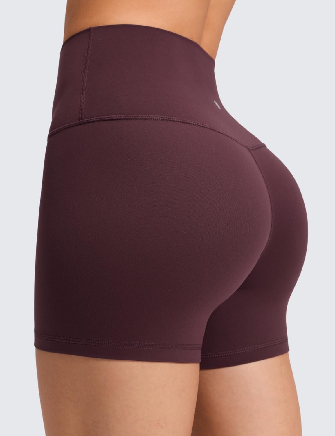 image:imageCRZ YOGA Butterluxe No Front Seam Biker Shorts 4 High Waisted Lounge Pilates Workout Athletic Womens Buttery SoftRipe Plum