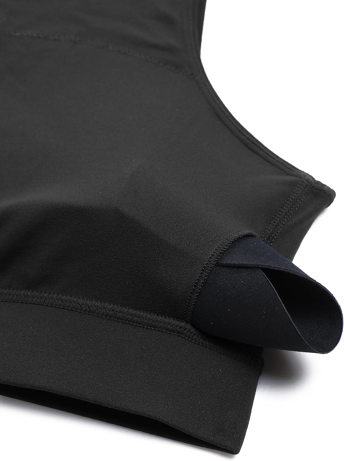 image:imageCRZ YOGA Butterluxe One Shoulder Sports Bras for Women Sleeveless One Strap Low Impact Asymmetrical Workout Yoga TopsBlack