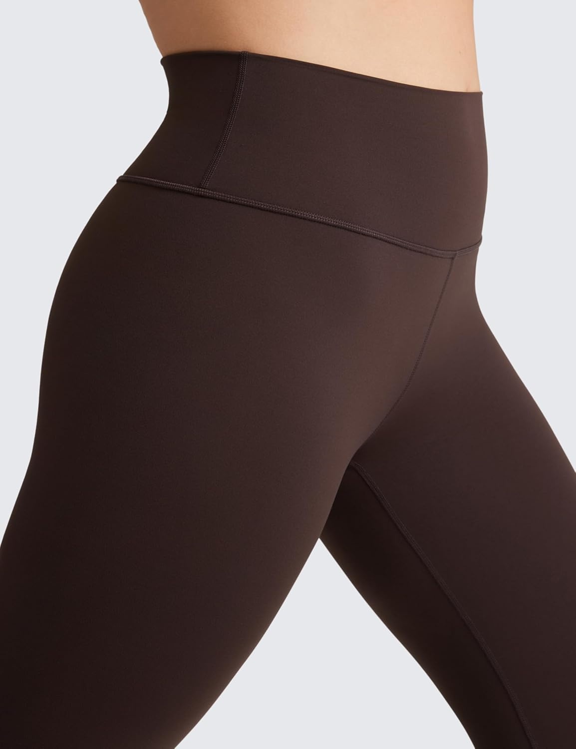 image:imageCRZ YOGA Butterluxe Plus Size Leggings 25 High Waisted Buttery Soft Spandex Workout Casual Pants for WomenHot Fudge Brown