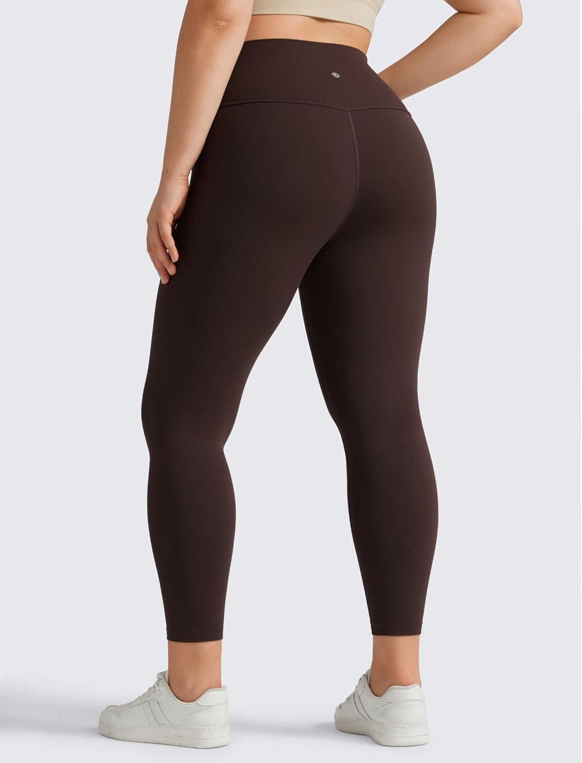 image:imageCRZ YOGA Butterluxe Plus Size Leggings 25 High Waisted Buttery Soft Spandex Workout Casual Pants for WomenHot Fudge Brown
