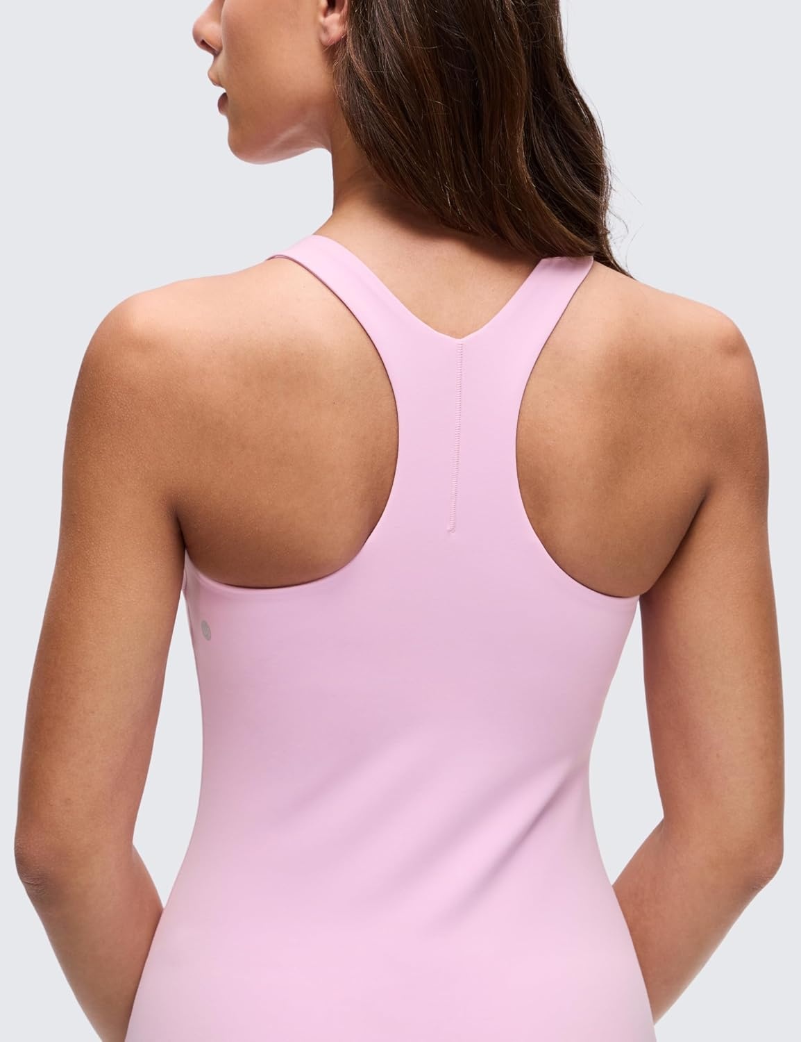 image:imageCRZ YOGA Butterluxe Racerback Mini Dress for Women A Line Crewneck Casual Travel Outfits with Bras No Builtin ShortsVita Pink