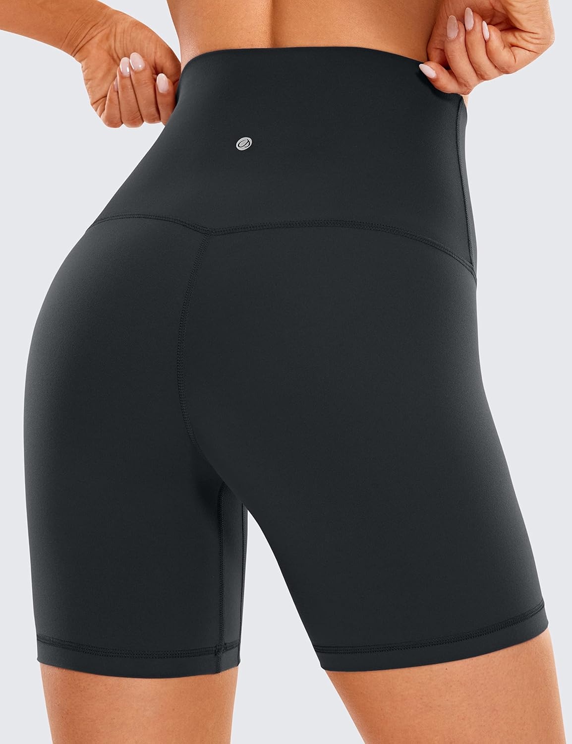 image:imageCRZ YOGA Butterluxe Super High Waist Biker Shorts 6 Yoga Workout Womens Buttery Soft Over BellyMelanite