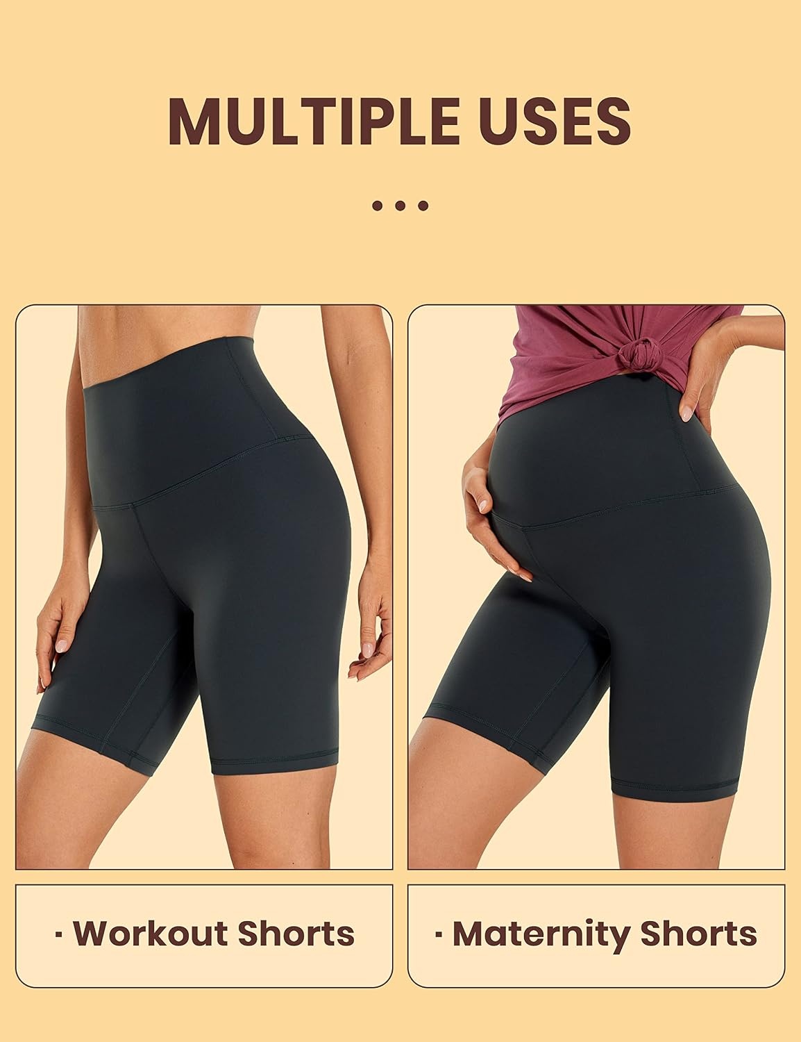 image:imageCRZ YOGA Butterluxe Super High Waist Biker Shorts 6 Yoga Workout Womens Buttery Soft Over BellyMelanite