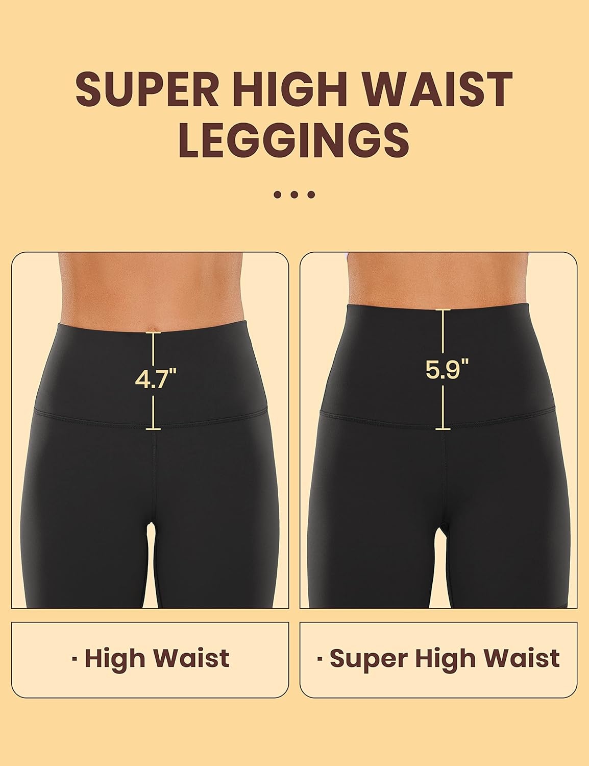 image:imageCRZ YOGA Butterluxe Super High Waist Leggings 25 Buttery Soft Womens Yoga Pants Workout Over BellyBlack