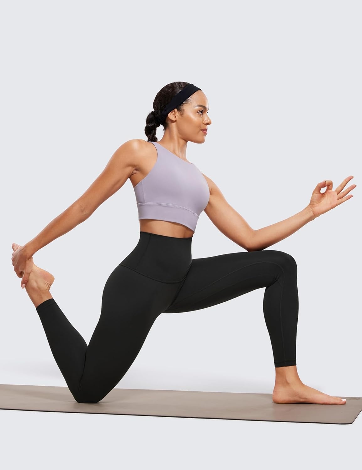 image:imageCRZ YOGA Butterluxe Super High Waist Leggings 25 Buttery Soft Womens Yoga Pants Workout Over BellyBlack