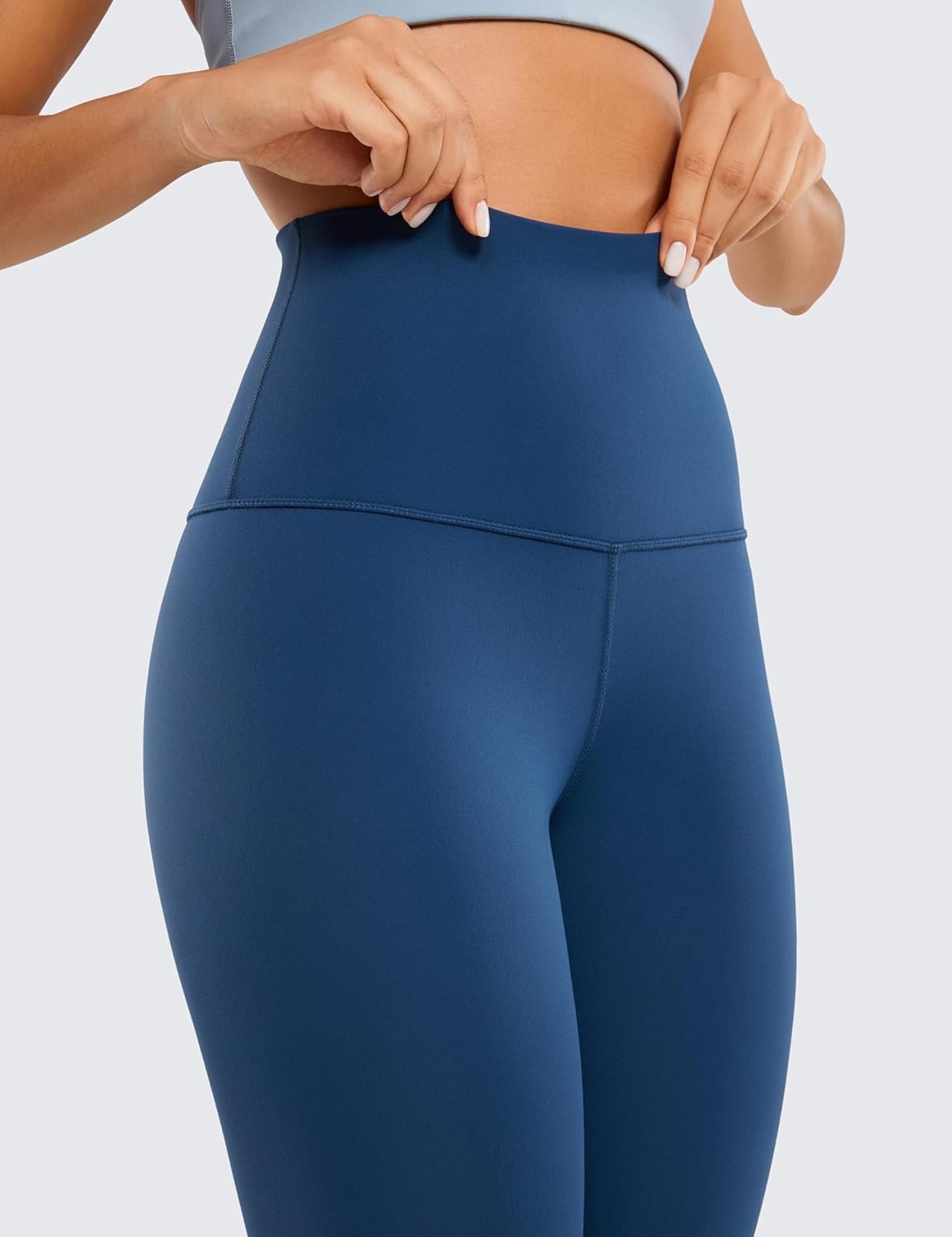 image:imageCRZ YOGA Butterluxe Super High Waist Leggings 25 Buttery Soft Womens Yoga Pants Workout Over BellyFrench Navy