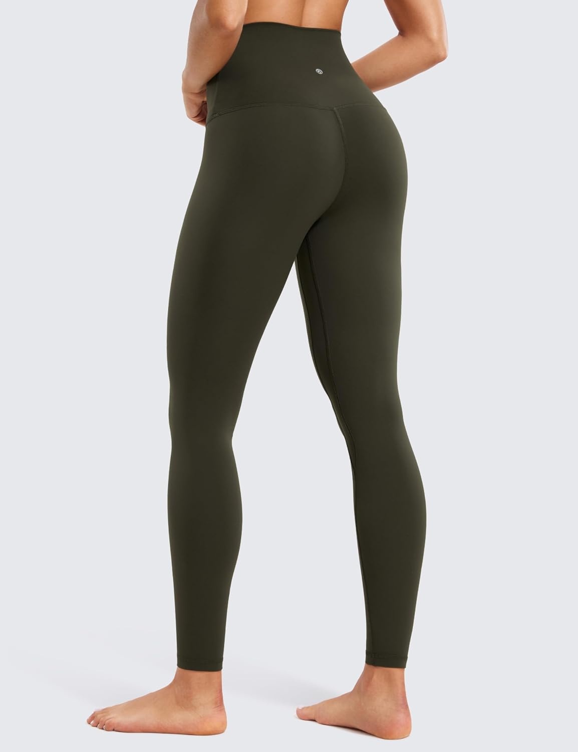 image:imageCRZ YOGA Butterluxe Super High Waist Leggings 28 Full Length Buttery Soft Womens Yoga Pants Over BellyOlive Green
