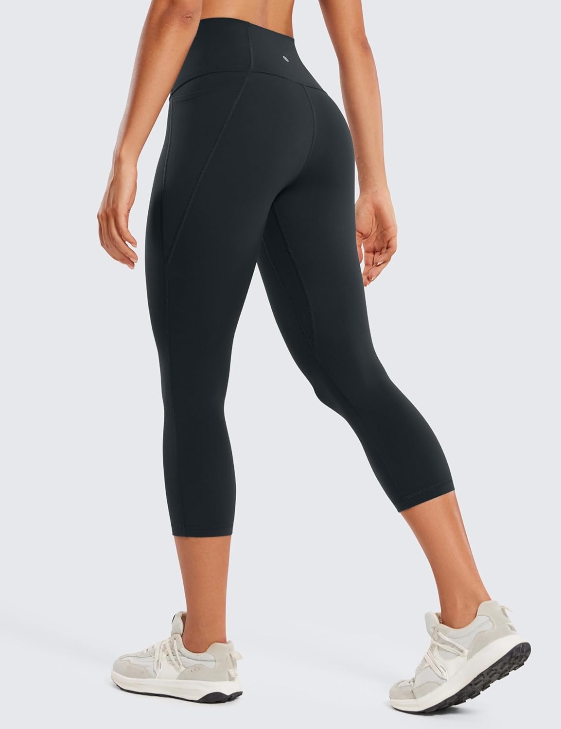 image:imageCRZ YOGA Butterluxe Workout Capri Leggings Pockets 21 High Waisted Gym Athletic Womens Crop YogaMelanite
