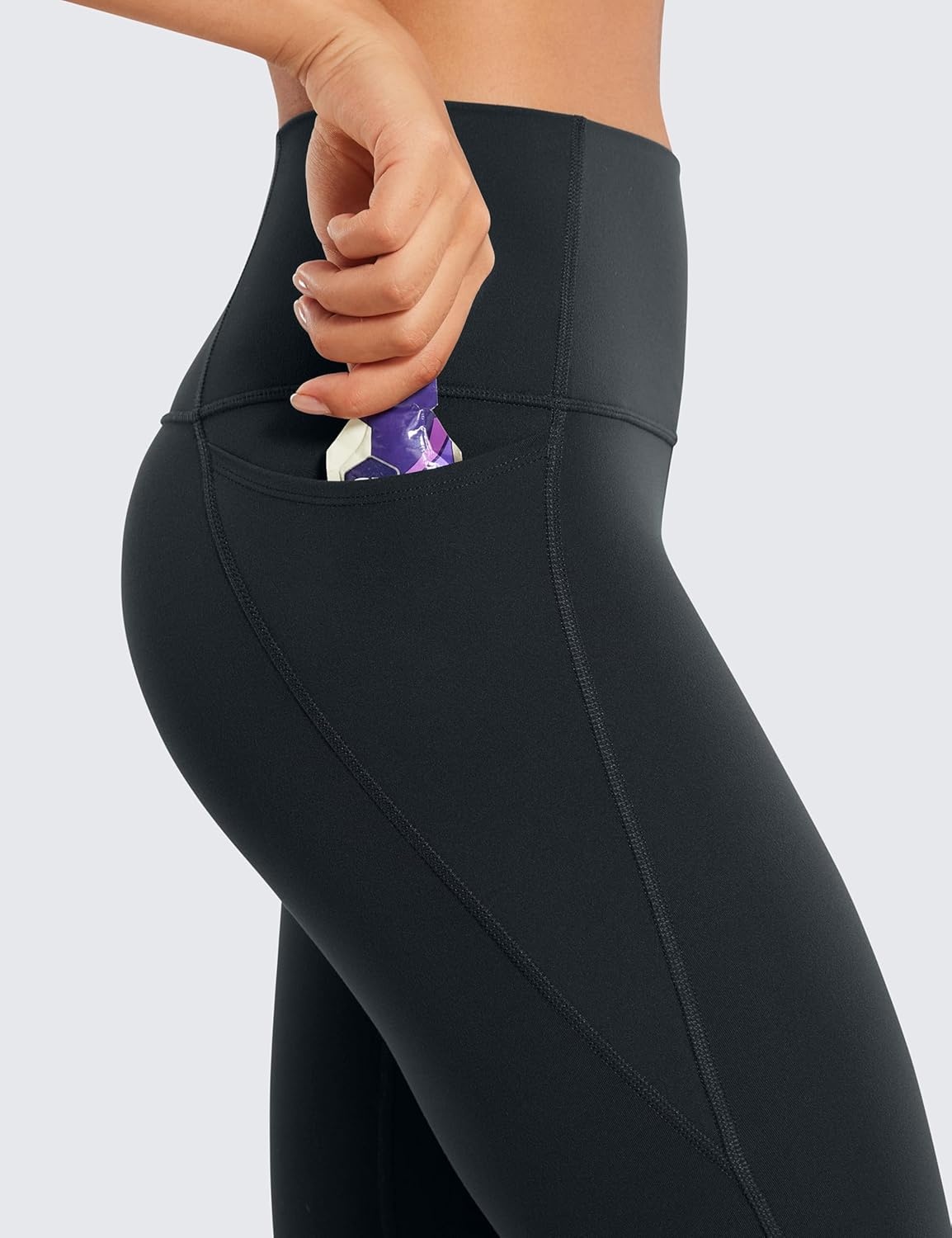 image:imageCRZ YOGA Butterluxe Workout Capri Leggings Pockets 21 High Waisted Gym Athletic Womens Crop YogaMelanite