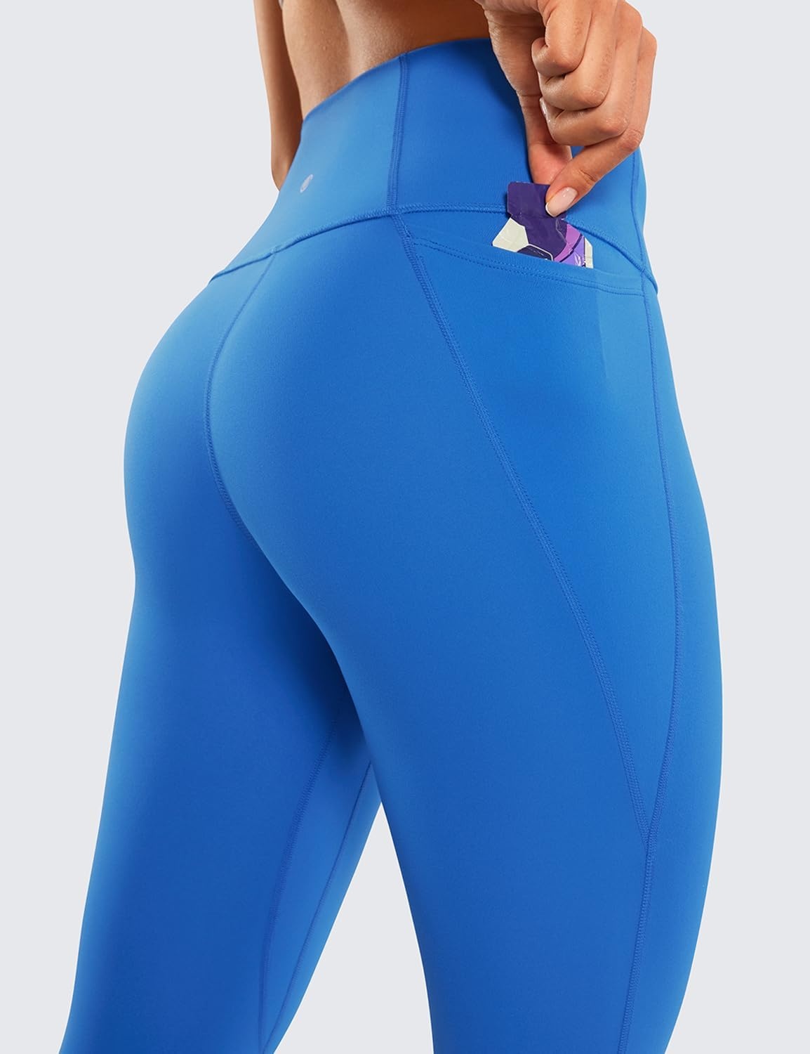 image:imageCRZ YOGA Butterluxe Workout Capri Leggings Pockets 21 High Waisted Gym Athletic Womens Crop YogaSparkle Blue