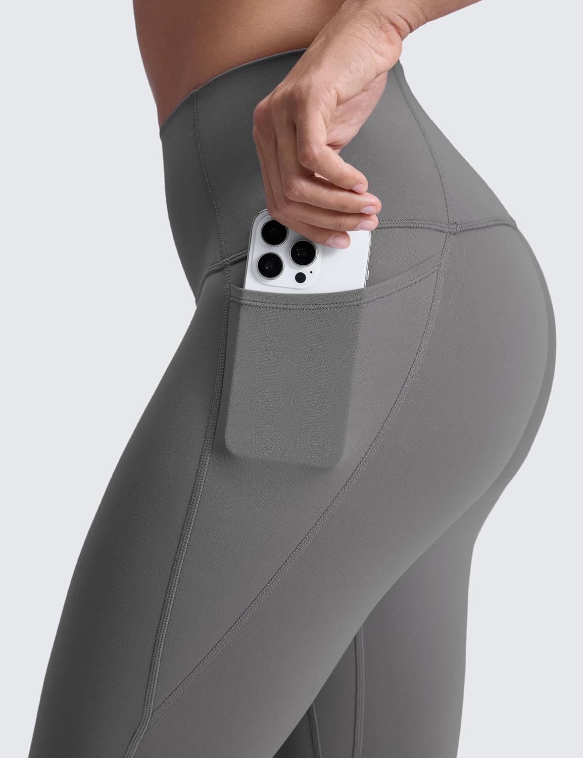 image:imageCRZ YOGA Butterluxe Workout Leggings Pockets 25 High Waisted Gym Womens Yoga Pants Buttery SoftAsh Grey
