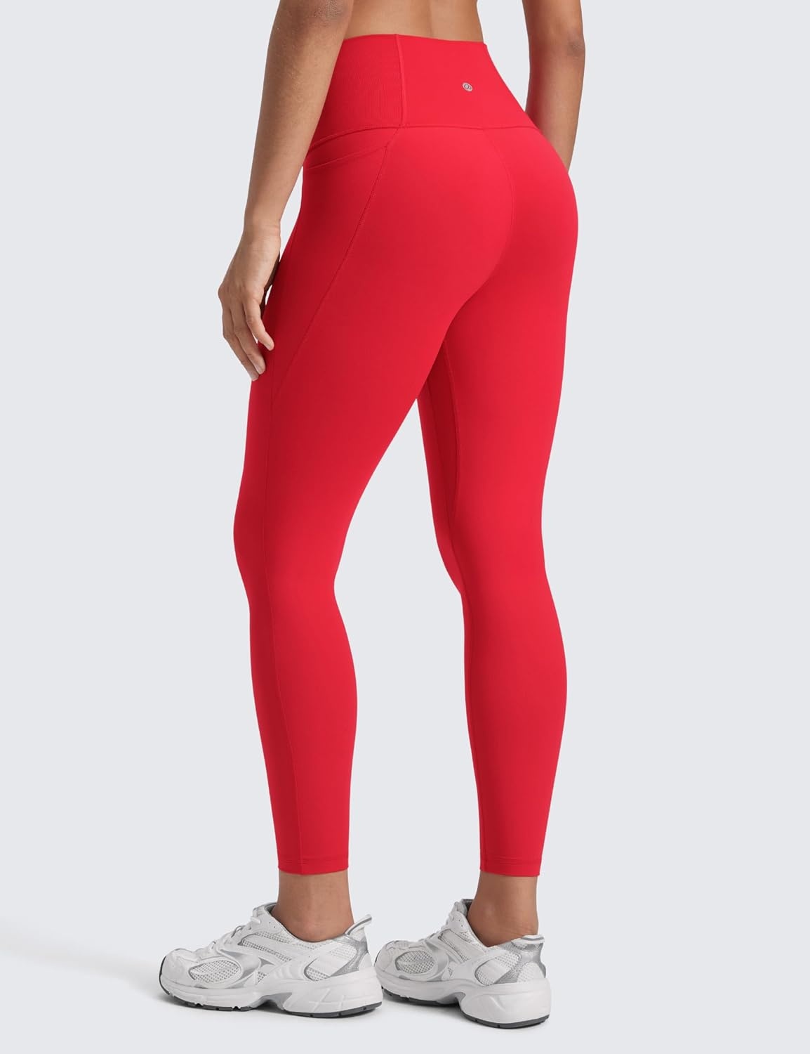 image:imageCRZ YOGA Butterluxe Workout Leggings Pockets 25 High Waisted Gym Womens Yoga Pants Buttery SoftAurora Red
