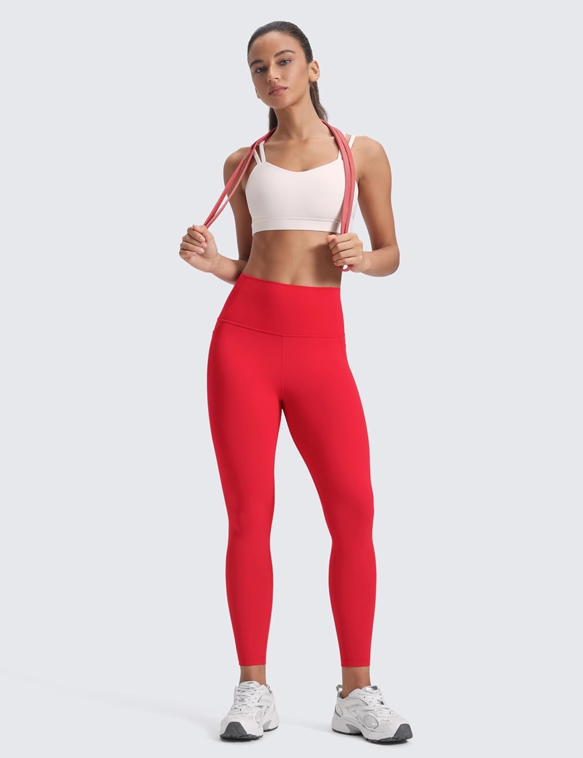 image:imageCRZ YOGA Butterluxe Workout Leggings Pockets 25 High Waisted Gym Womens Yoga Pants Buttery SoftAurora Red