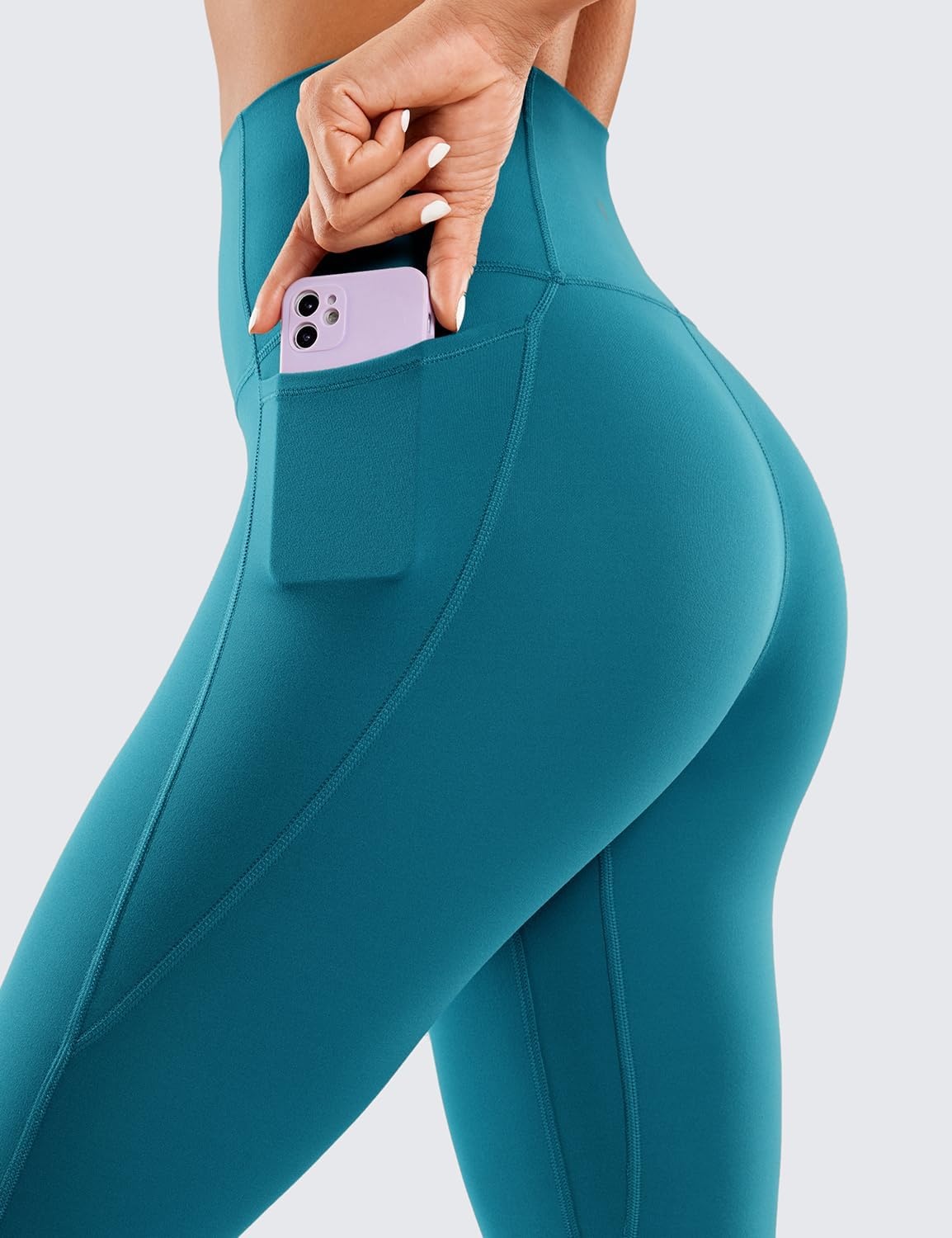 image:imageCRZ YOGA Butterluxe Workout Leggings Pockets 25 High Waisted Gym Womens Yoga Pants Buttery SoftBorealis Green