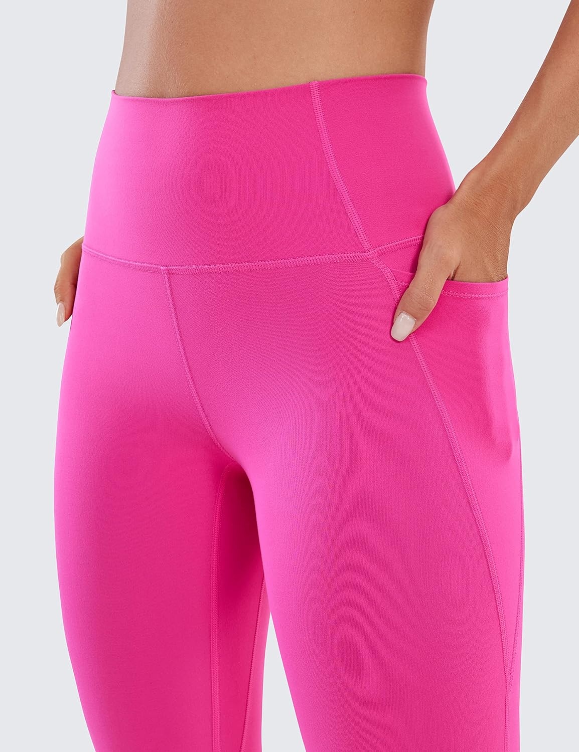 image:imageCRZ YOGA Butterluxe Workout Leggings Pockets 25 High Waisted Gym Womens Yoga Pants Buttery SoftHibiscus Purple