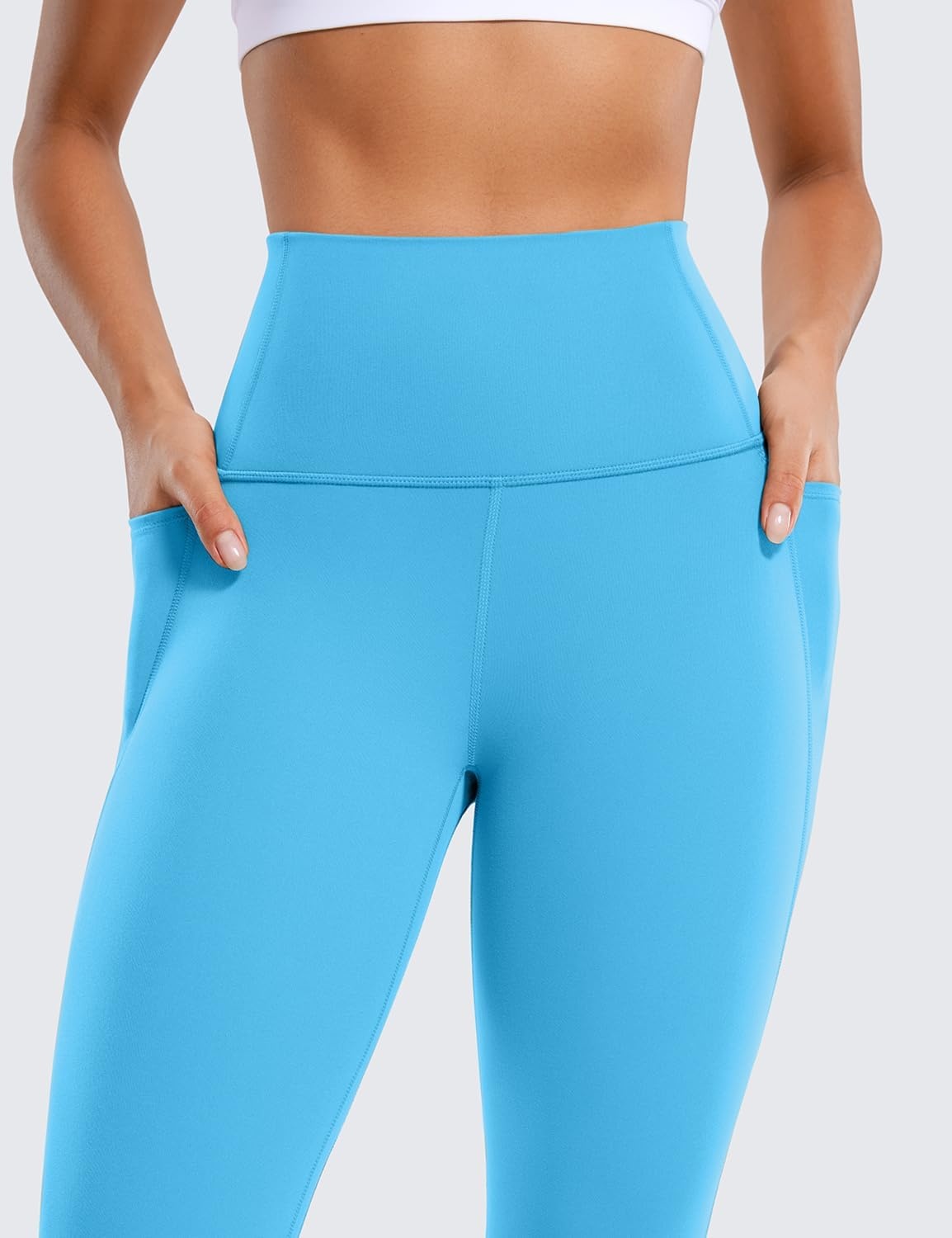 image:imageCRZ YOGA Butterluxe Workout Leggings Pockets 25 High Waisted Gym Womens Yoga Pants Buttery SoftKayak Blue