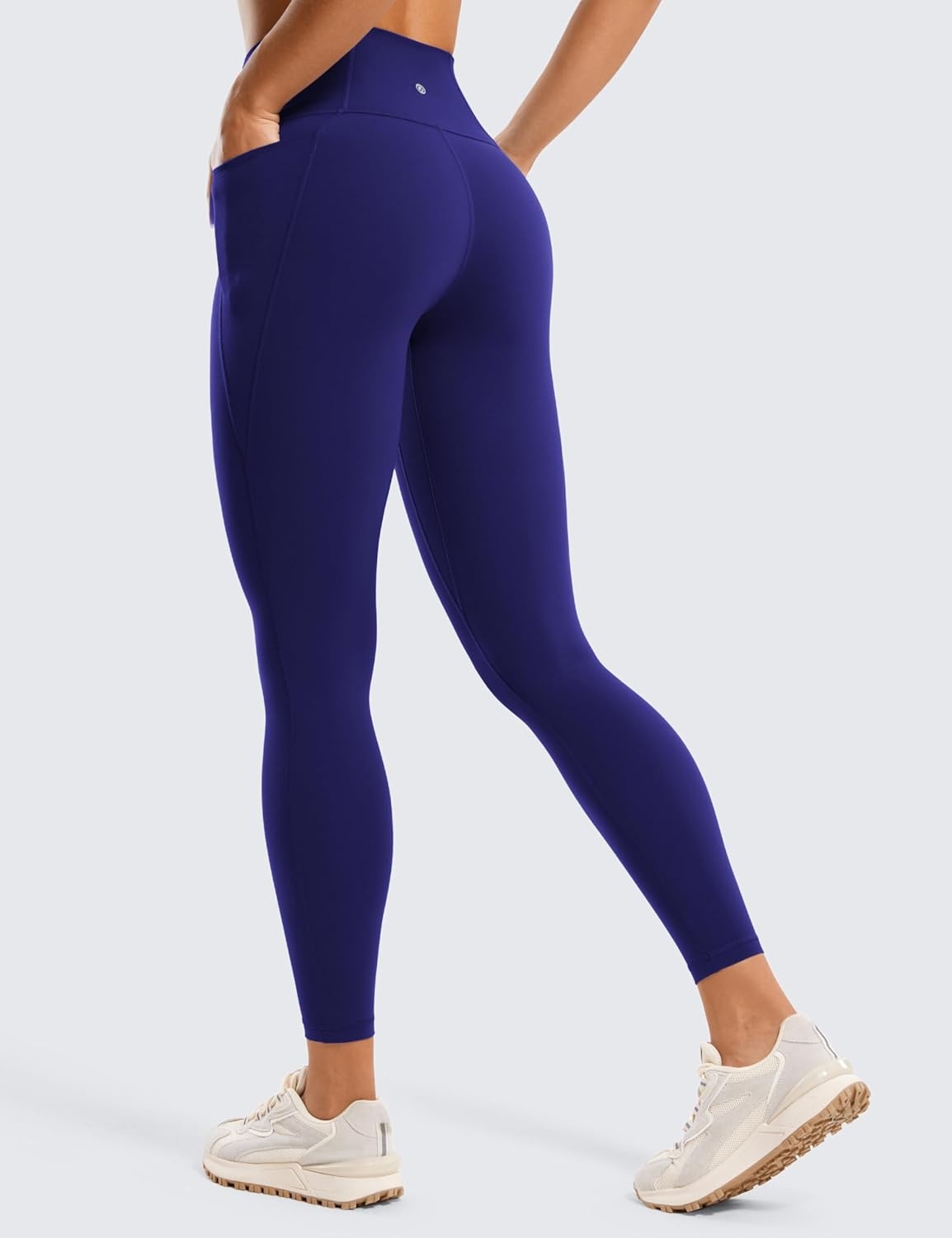 image:imageCRZ YOGA Butterluxe Workout Leggings Pockets 25 High Waisted Gym Womens Yoga Pants Buttery SoftLarkspur Blue