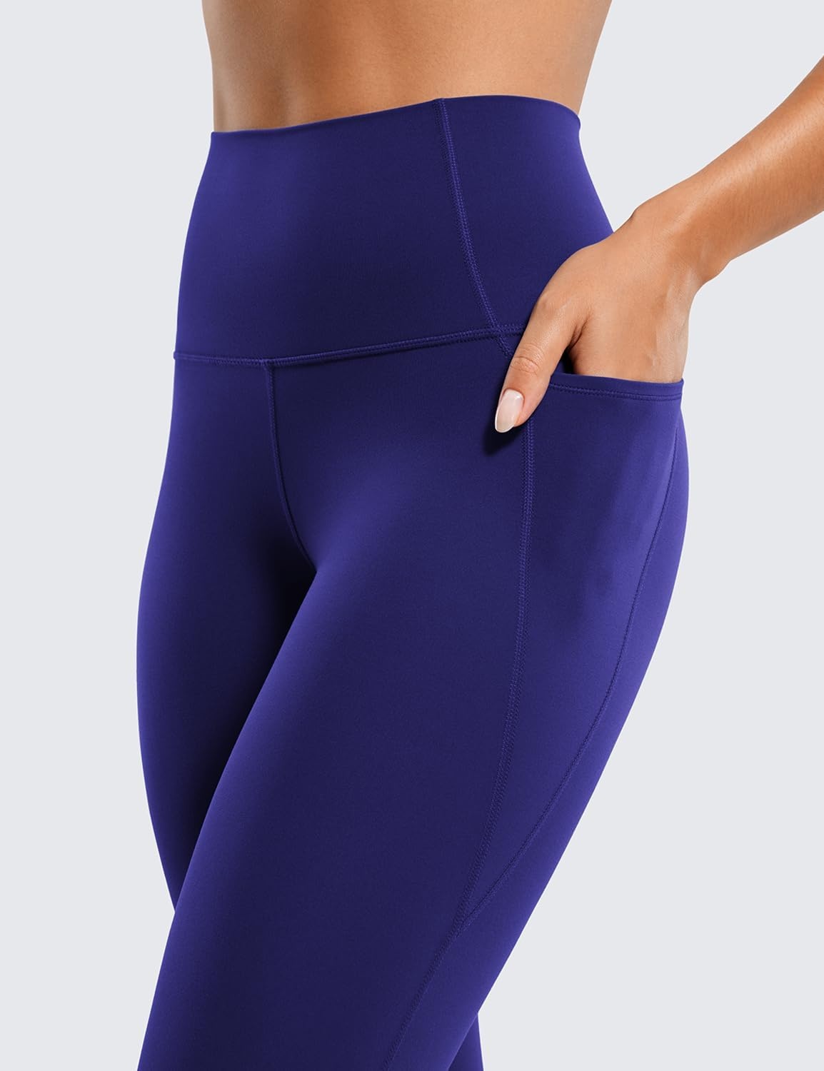 image:imageCRZ YOGA Butterluxe Workout Leggings Pockets 25 High Waisted Gym Womens Yoga Pants Buttery SoftLarkspur Blue