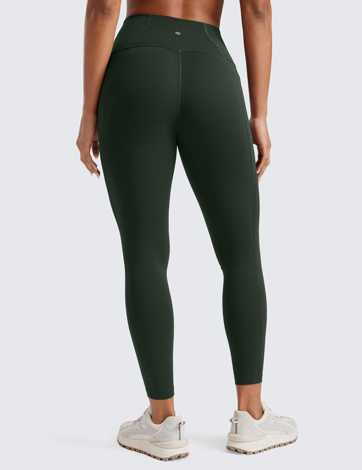 image:imageCRZ YOGA Butterluxe Workout Leggings Pockets 25 High Waisted Gym Womens Yoga Pants Buttery SoftLegend Green