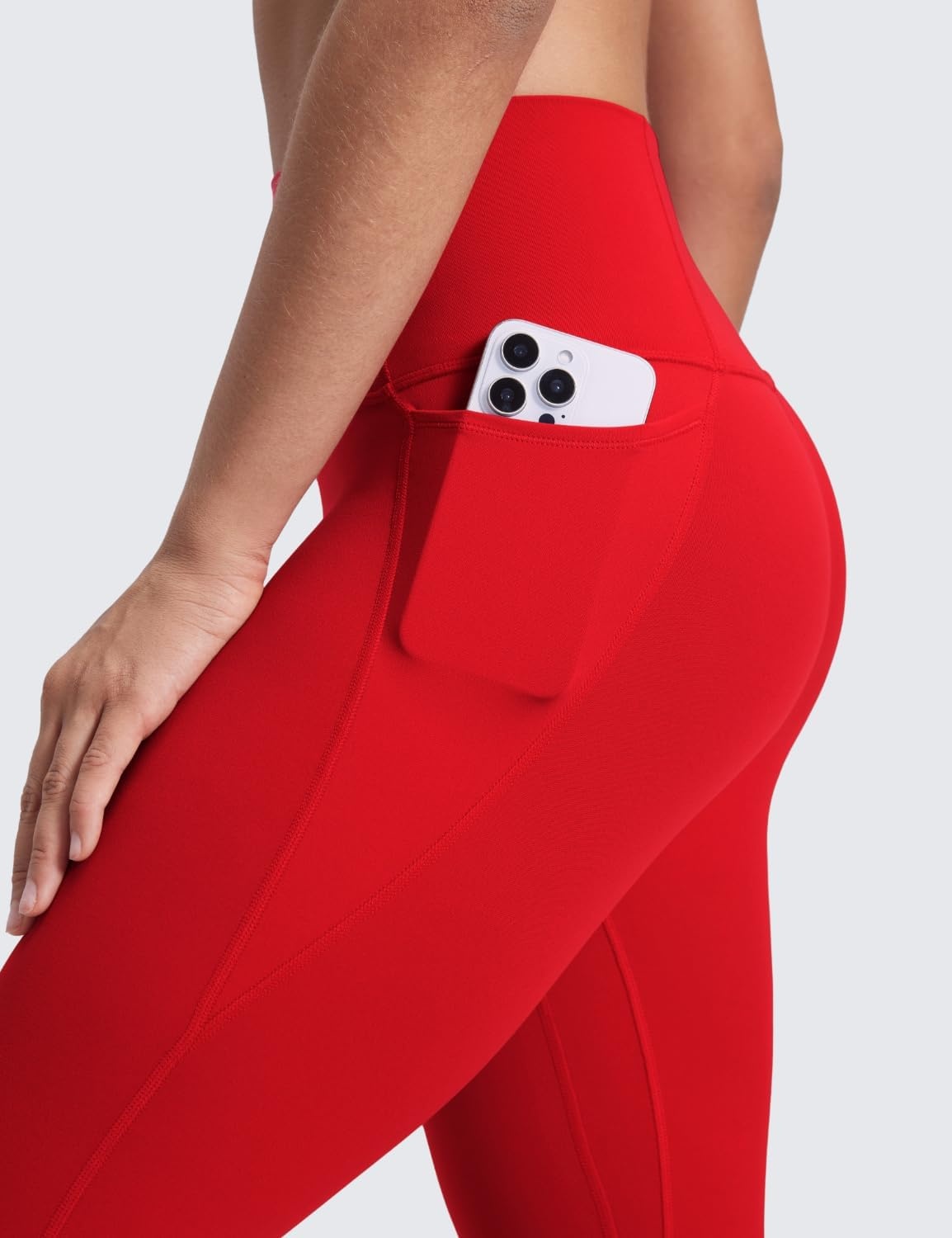 image:imageCRZ YOGA Butterluxe Workout Leggings Pockets 25 High Waisted Gym Womens Yoga Pants Buttery SoftRed Chili