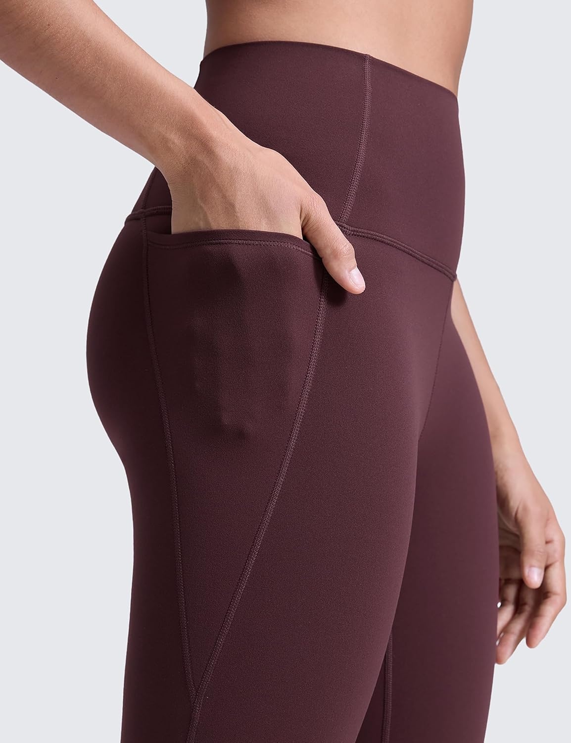 image:imageCRZ YOGA Butterluxe Workout Leggings Pockets 25 High Waisted Gym Womens Yoga Pants Buttery SoftRipe Plum