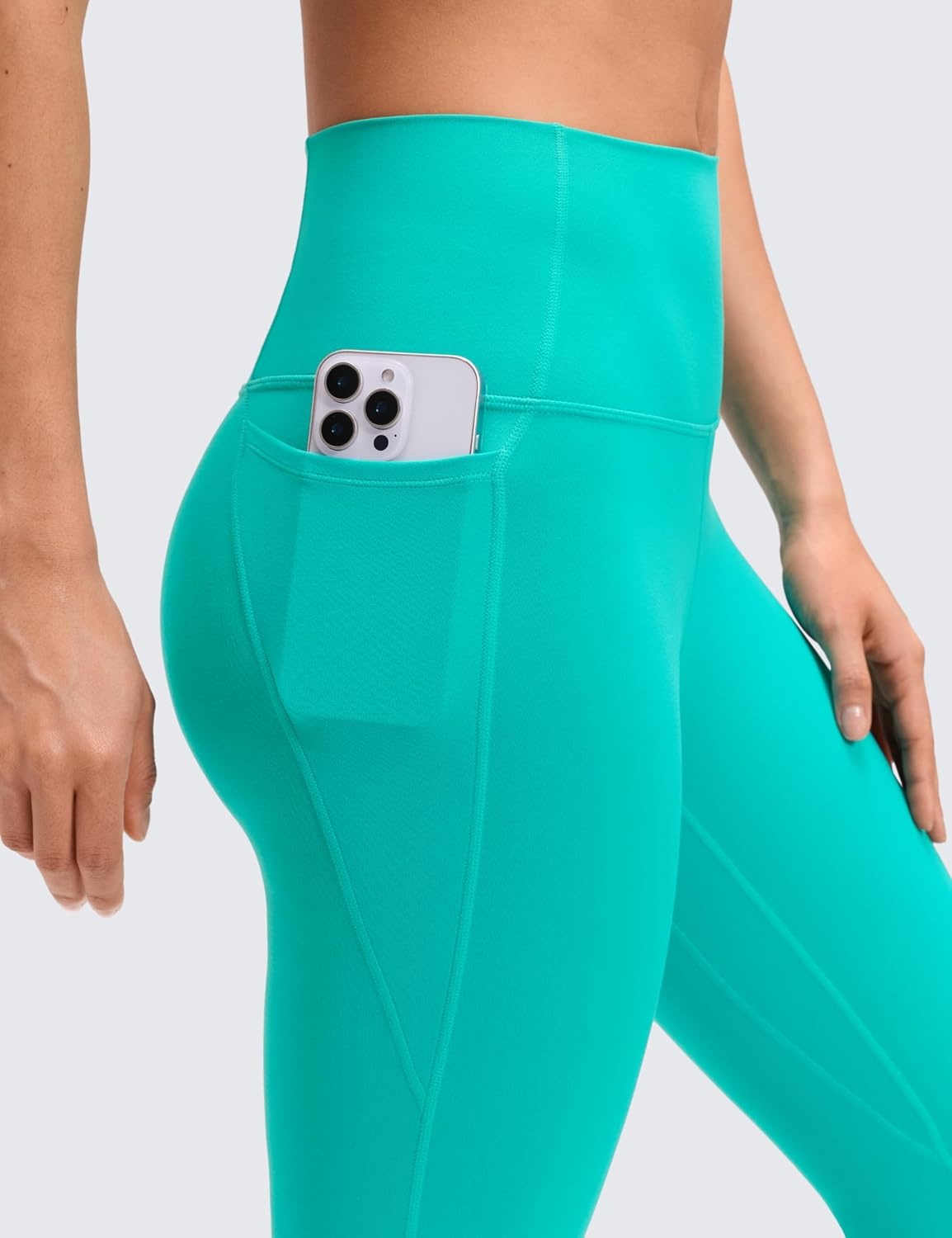 image:imageCRZ YOGA Butterluxe Workout Leggings Pockets 25 High Waisted Gym Womens Yoga Pants Buttery SoftTropics Teal