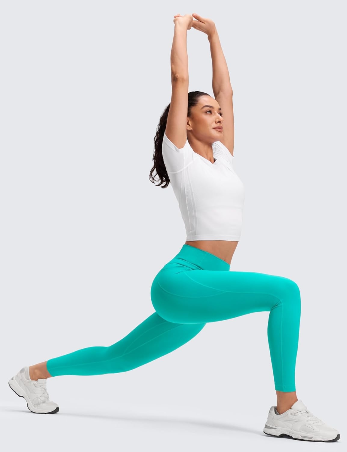 image:imageCRZ YOGA Butterluxe Workout Leggings Pockets 25 High Waisted Gym Womens Yoga Pants Buttery SoftTropics Teal