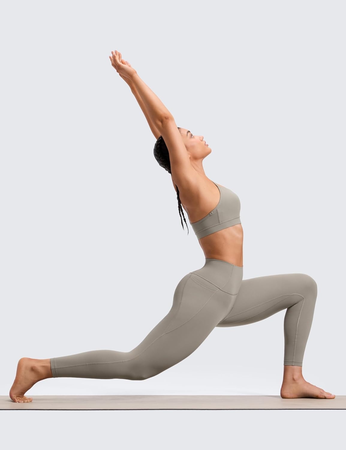 image:imageCRZ YOGA Butterluxe Workout Leggings Pockets 25 High Waisted Gym Womens Yoga Pants Buttery SoftWarm Ash Grey