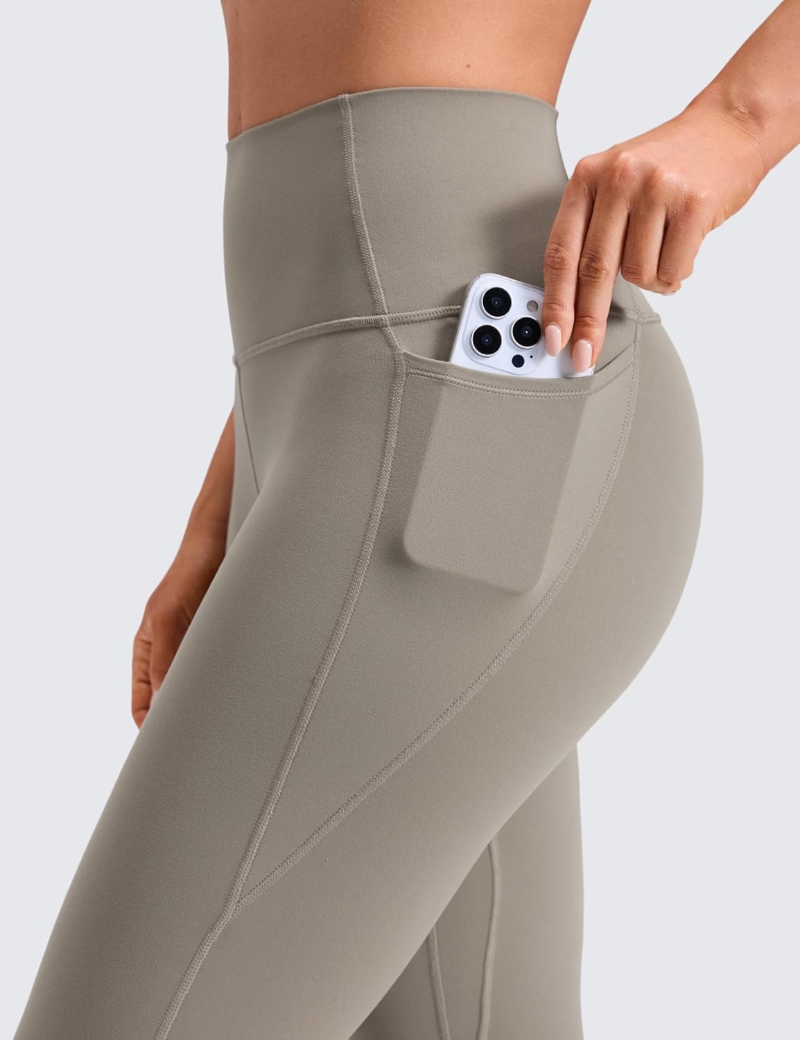 image:imageCRZ YOGA Butterluxe Workout Leggings Pockets 25 High Waisted Gym Womens Yoga Pants Buttery SoftWarm Ash Grey