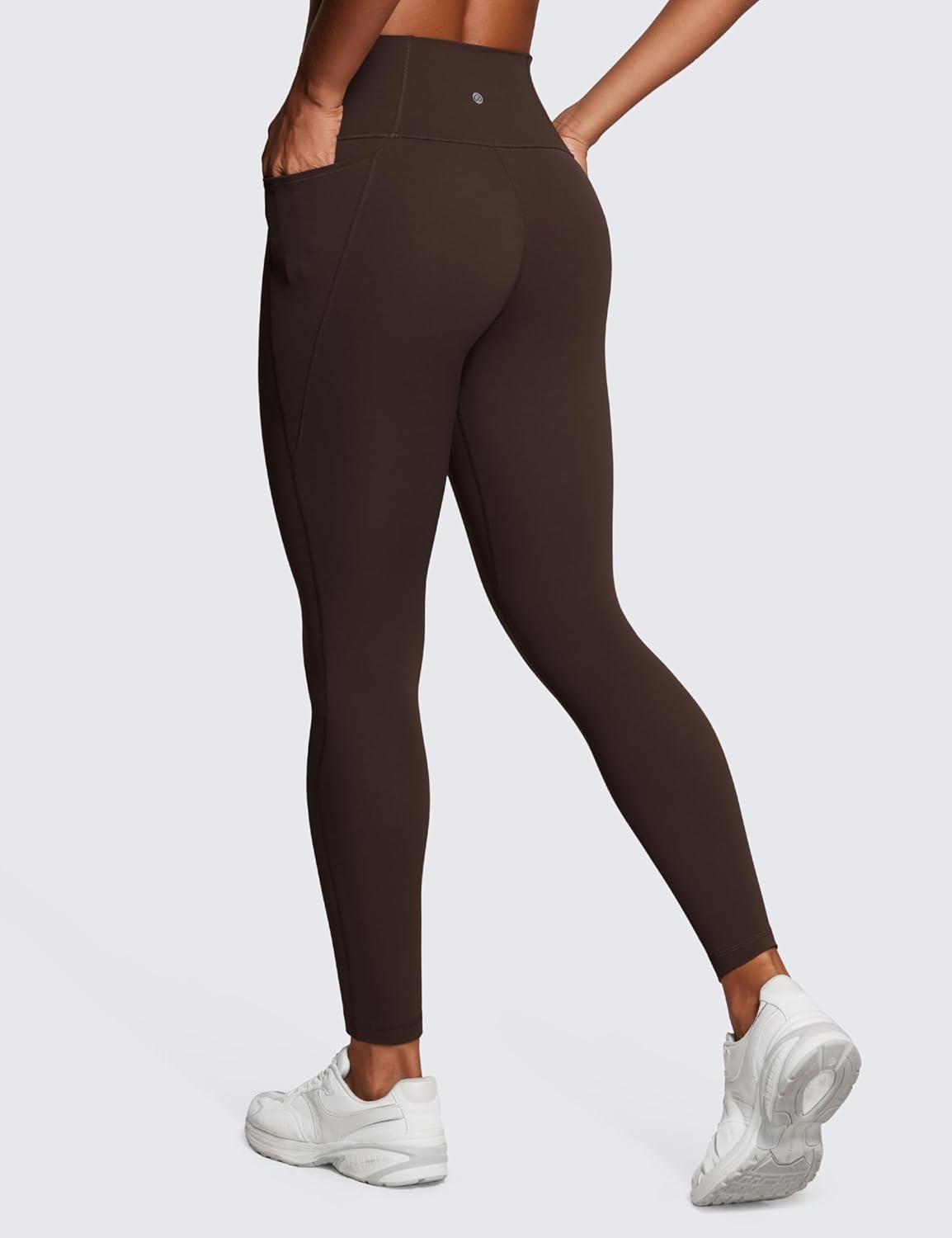 image:imageCRZ YOGA Butterluxe Workout Leggings Pockets 28 High Waisted Gym Womens Yoga Pants Running Buttery SoftHot Fudge Brown