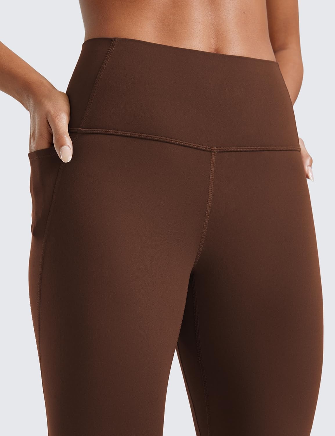 image:imageCRZ YOGA Butterluxe Workout Leggings Pockets 28 High Waisted Gym Womens Yoga Pants Running Buttery SoftLava Brown